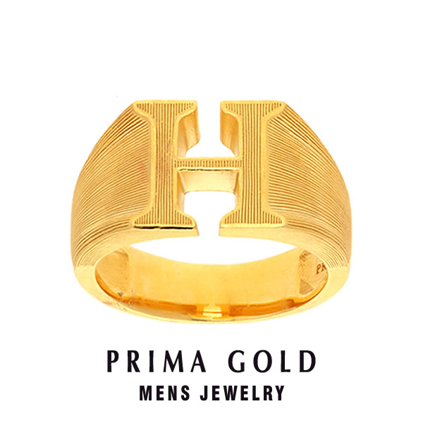 楽天市場】純金 アルファベット イニシャル Y 印台リング 指輪 メンズ