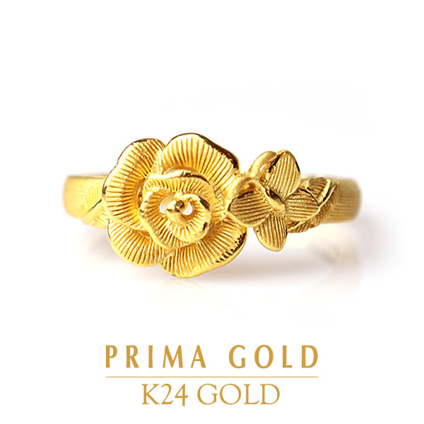 楽天市場】純金 2輪の桜の花 リング 指輪 ゴールド サクラ フラワー