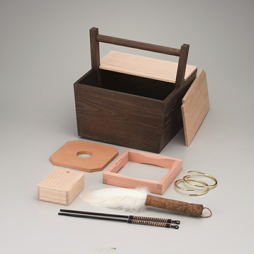 【茶道具】箱炭斗セット（箱無し）★送料込★ 茶道具 炭斗（炭取・すみとり） 箱炭斗 小 （茶事用） 幸斎