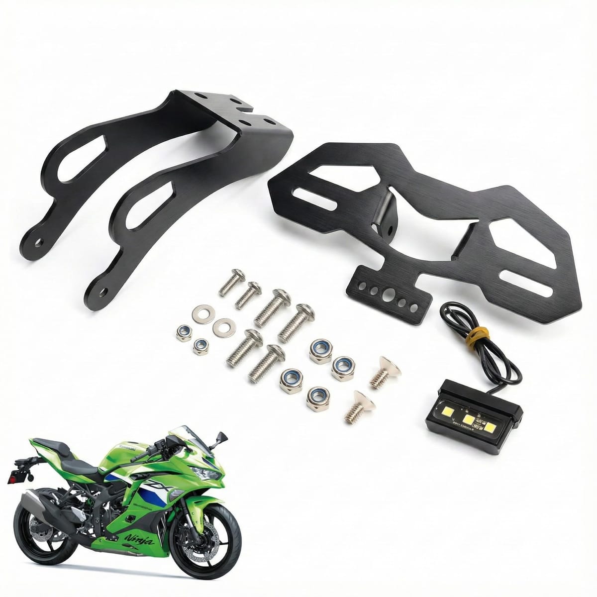 one+lifestyle ZX対応 フェンダーレスキット ZX-25R ZX-4R ZX-4RR 2020-2024 調整式 ナンバーステー ナンバープレートホルダー 外装 カスタム