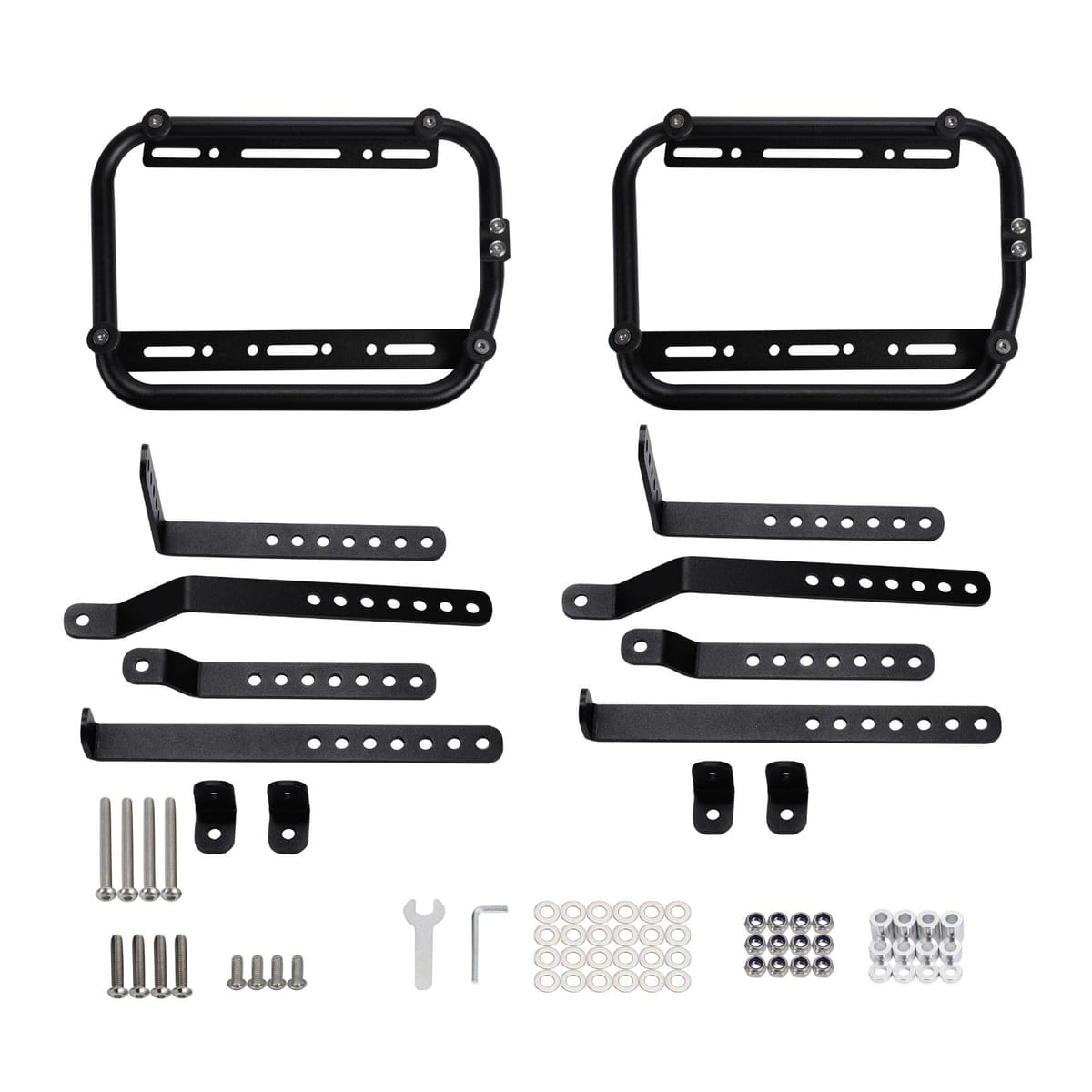 Partools バイク用 サイドボックス 取り付けステー 左右セット 汎用 パニアケース キャリア サポート 10,412円