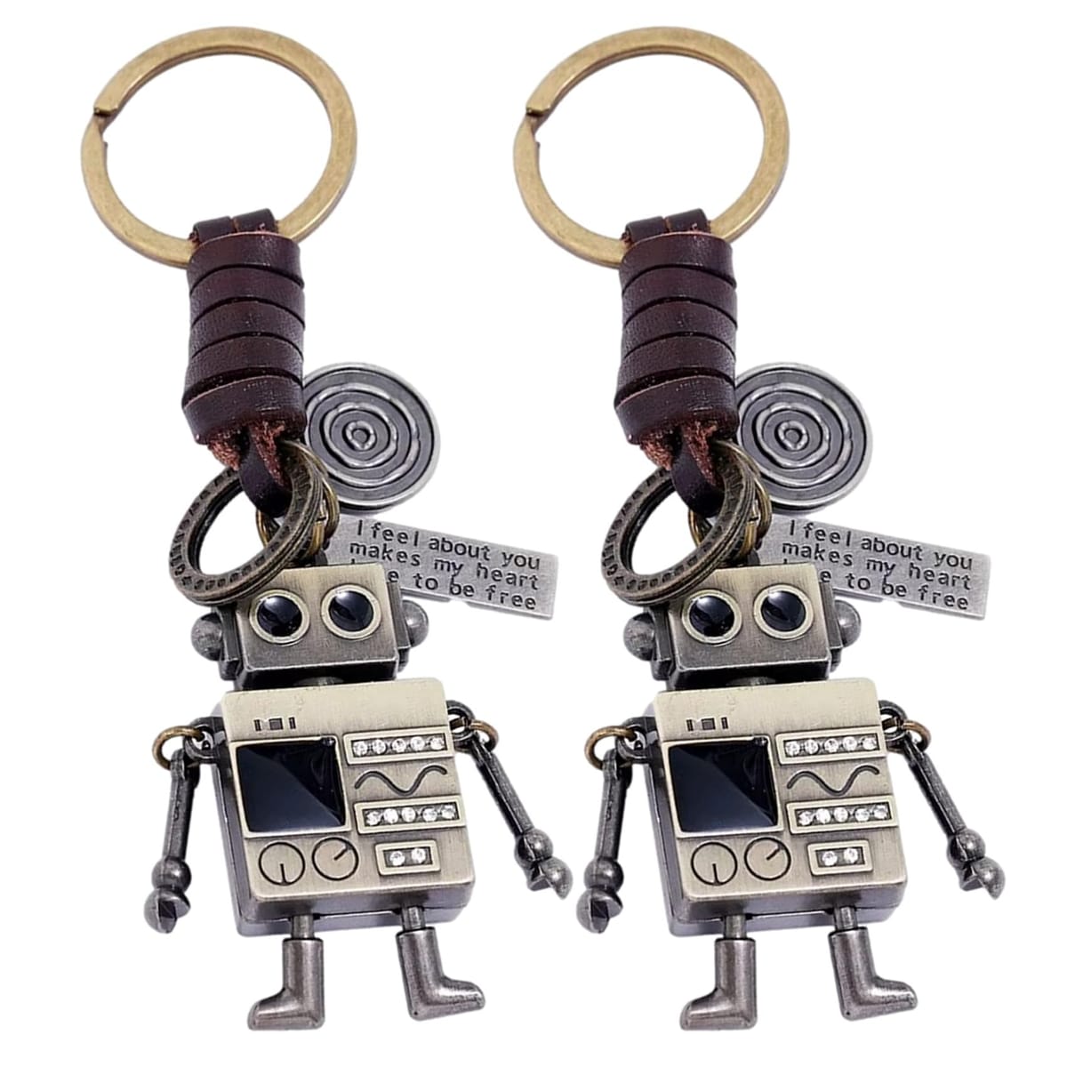 楽天市場】[NOELAMOUR] キーホルダー ロボット おしゃれ 可愛い 2個