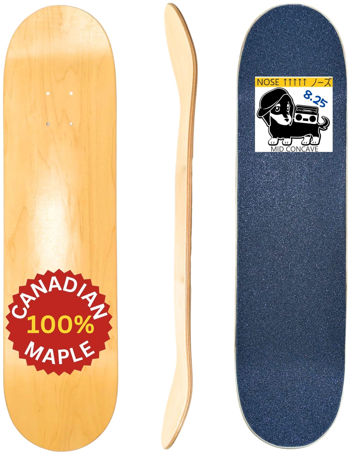 【カナディアンメープル】PRO スケボー 甲板【国内ブランド名WLNTSKATE】甲板磁気テープ 貼り信用販売済み 7層 100% HARDROCK CANADIAN MAPLE 滑るゲーム盤甲板Skateboard Deck