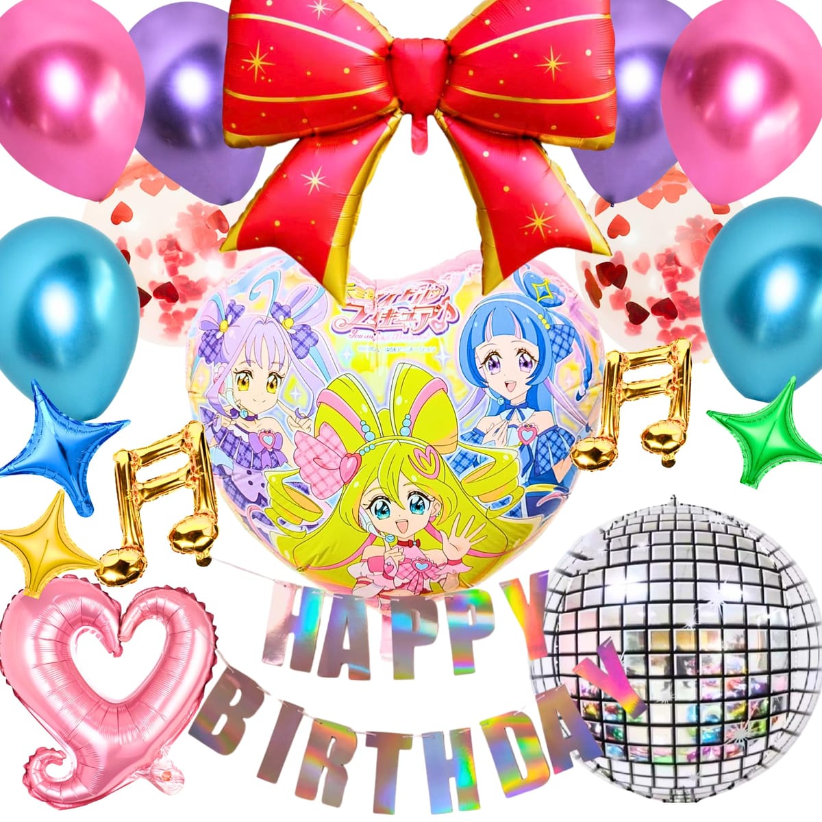 楽天市場】UFO風船ぷりきゅあ2024ガスなしキャラクター10枚セット