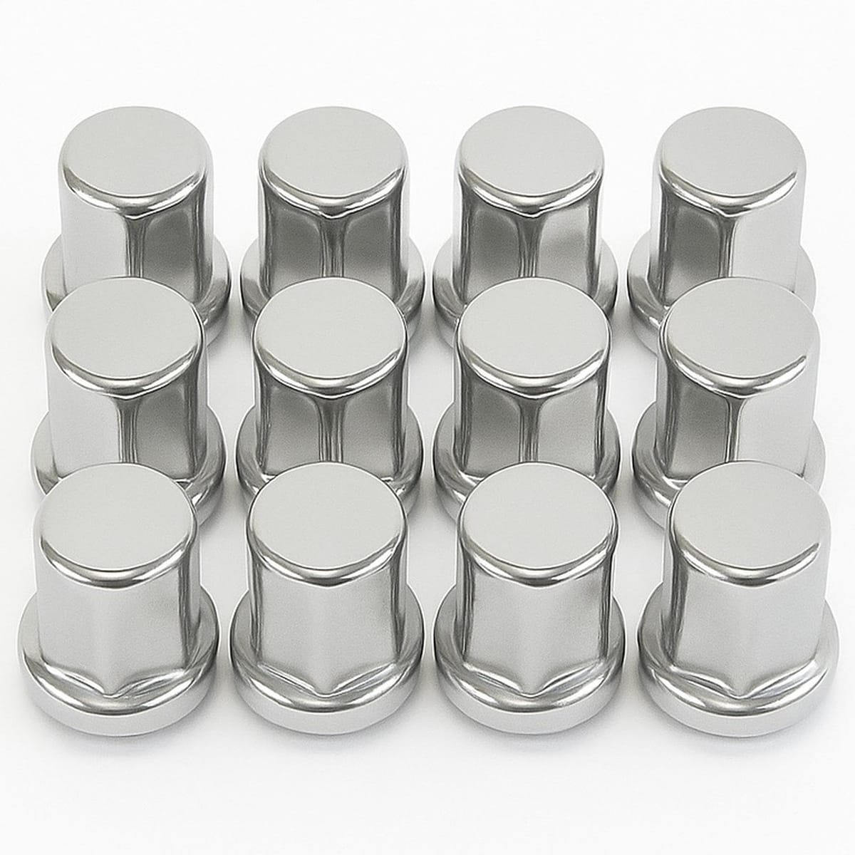 リアナットキャップ ステンレス製 適合ナット27mm 高さ40mm カバー 鏡面仕上げ 5穴/6穴用 キャンター トラック デコトラ ドレスアップ カスタム 汎用品