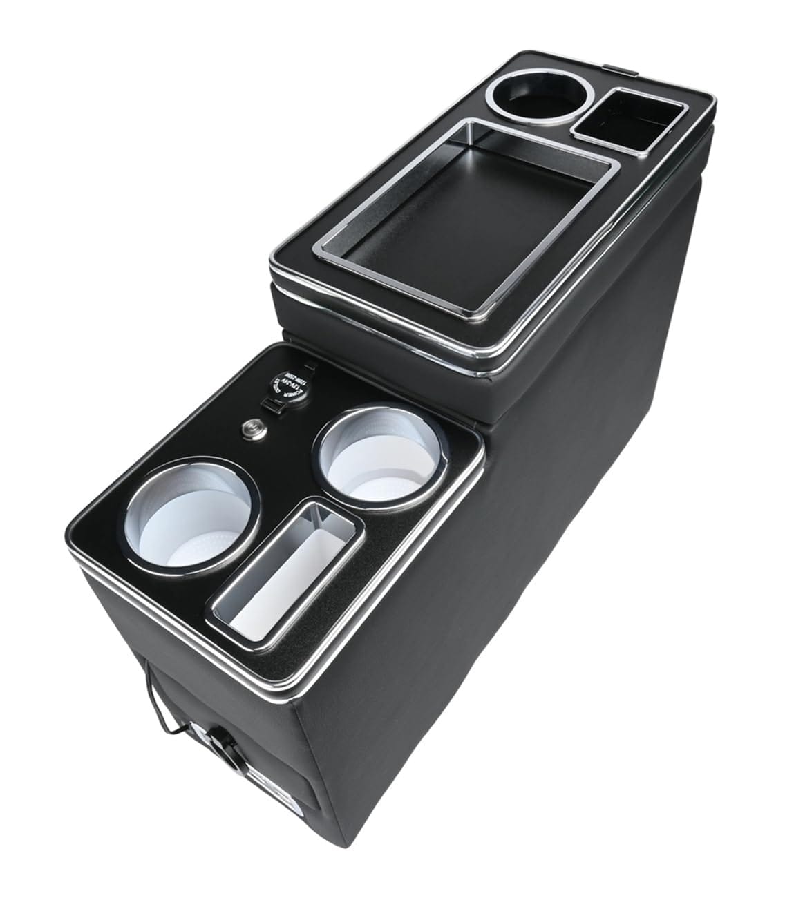 日産 用 C25 C26 C27 セレナ H17.5～ LED センターコンソールボックス ドリンクホルダー シガーソケット USB トレイ スタンド Type-C ドレスアップ カスタム パーツ 社外品