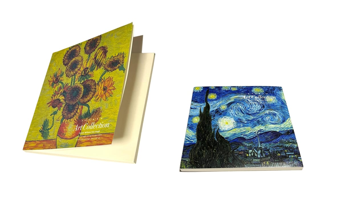 楽天市場】スケッチブック 表紙 ゴッホ 絵画 名画 デッサン 正方形