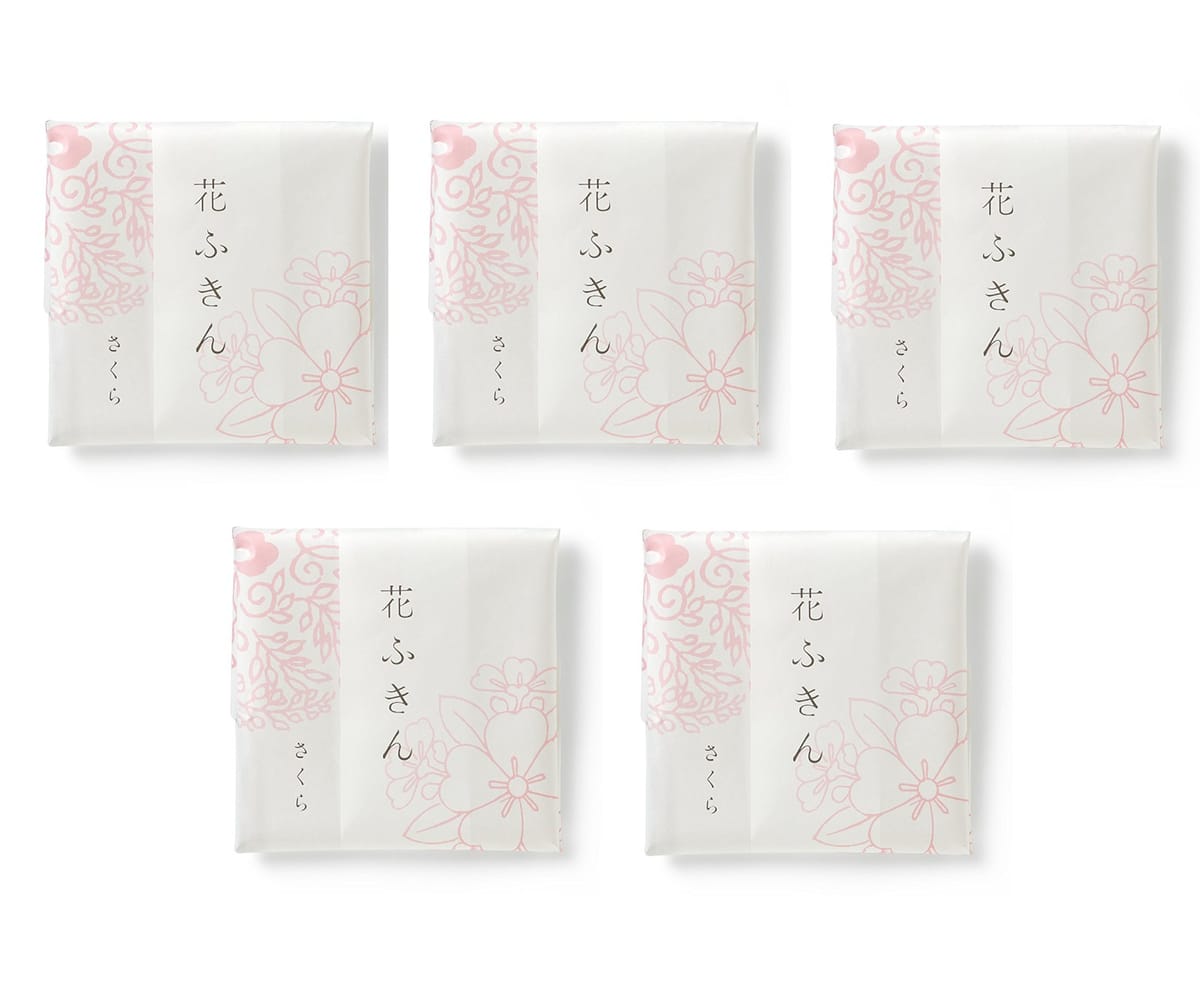 遊 中川 花ふきん さくら 5枚セット