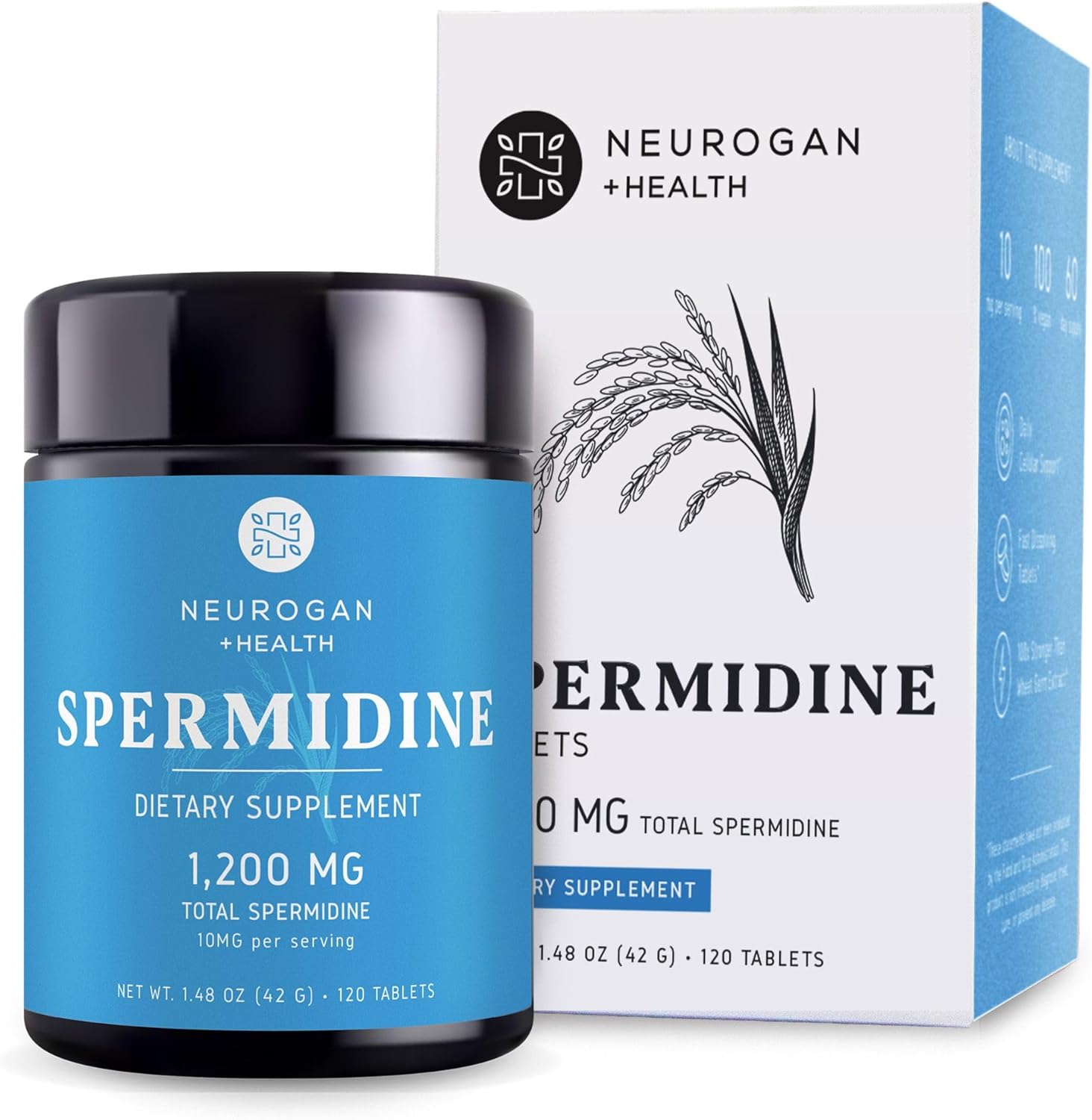 Neurogan Health 社 スペルミジン サプリ1粒あたり10mg 配合 タブレット120粒入 サプリメント