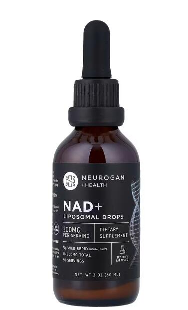 「液体 サプリメント」 Neurogan Health 社 1回分300mg 配合 NAD + ニコチンアミドアデニンジヌクレオチド 液体 サプリ ワイルドベリー味 60ml 60回分
