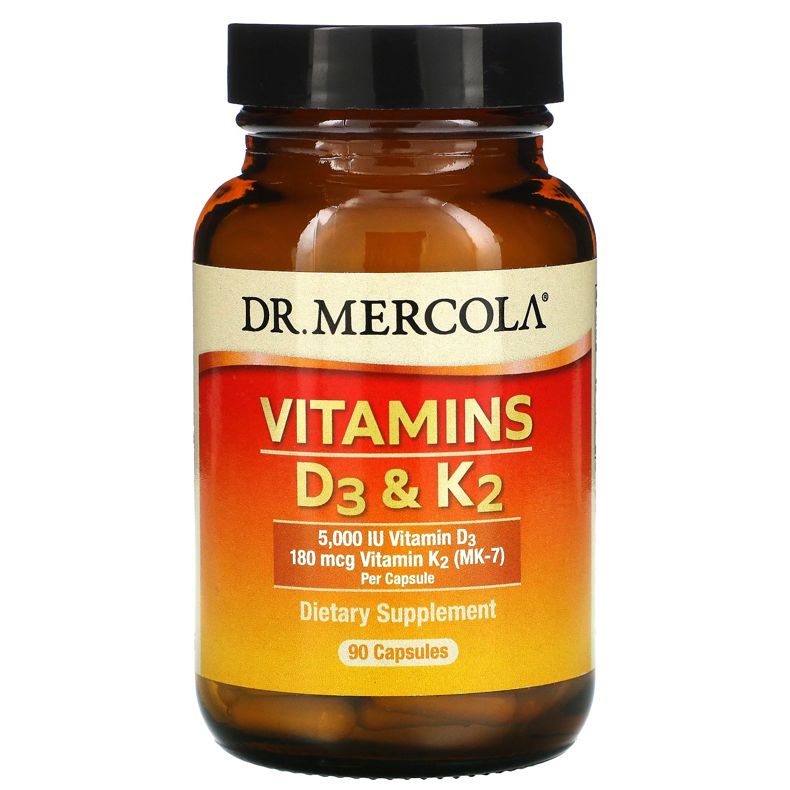 Dr. Mercola社ヴィタミンD3 \u0026 K2、90錠