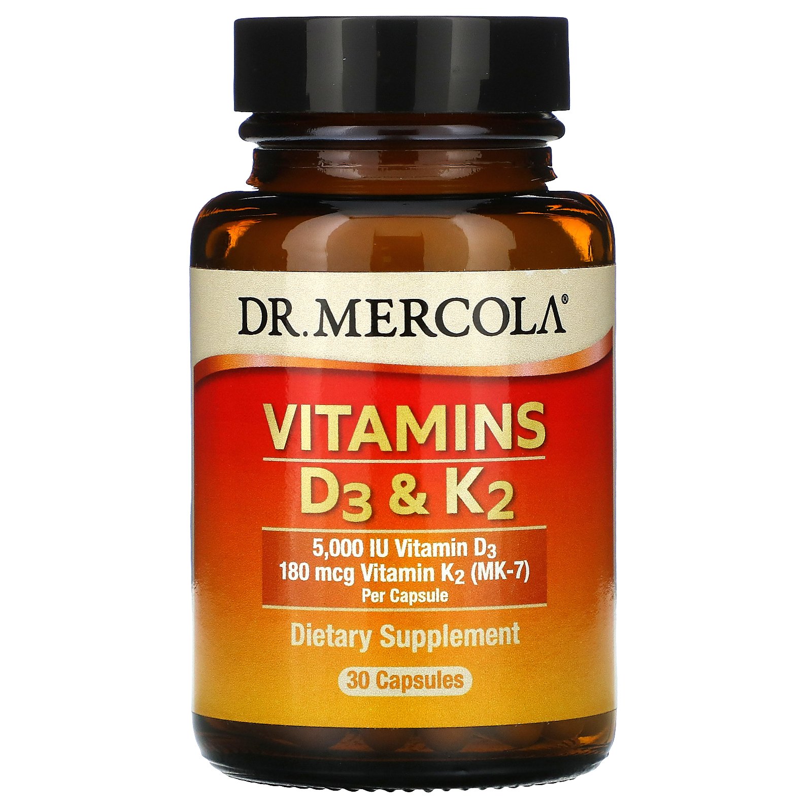 Dr. Mercola社ヴィタミンD3 \u0026 K2、30錠