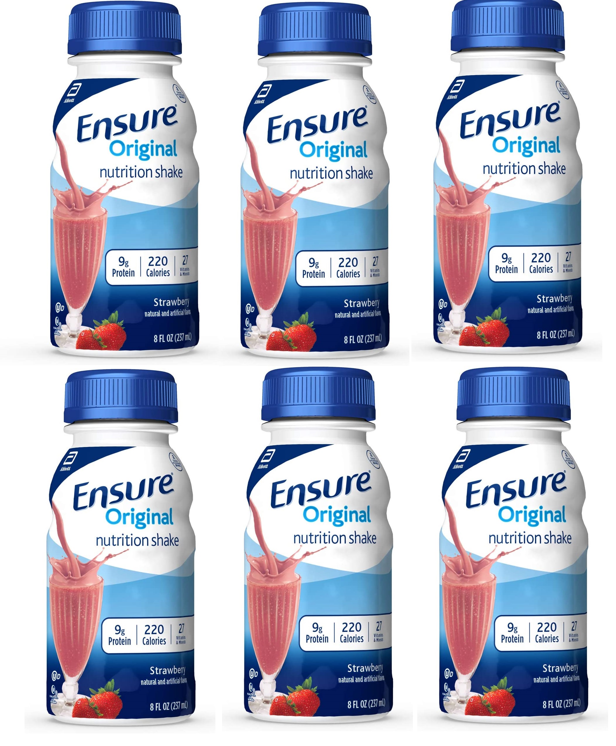 「お得な6本仕掛ける」Ensure社Original Nutrition Shakeオランダ苺237ml×6本