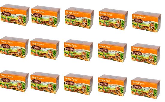 「お得な15箱セット」Celestial Seasonings社ハーバルティー、ベンガルスパイス、カフェインフリー、ティーバッグ20袋、 (47 g)×15箱