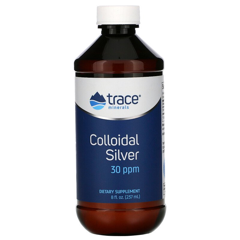 Trace Minerals Research社コロイダルシルバー,1回分（5 ml）あたり近所30 ppm,組みあわせる237 ml入り口・入口
