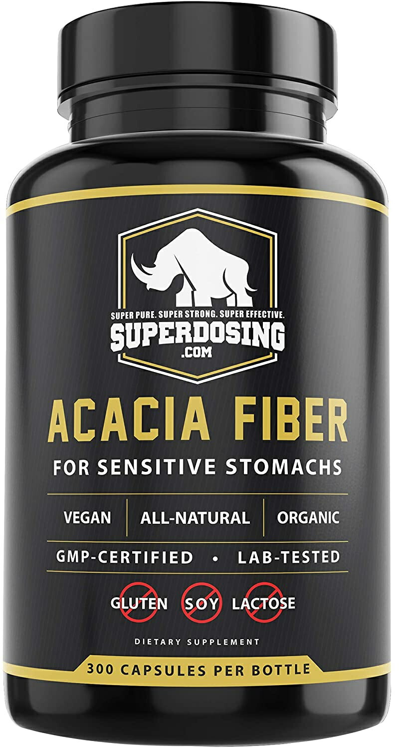 SuperDosing社　認定オーガニック アカシア繊維サプリメント300粒入り