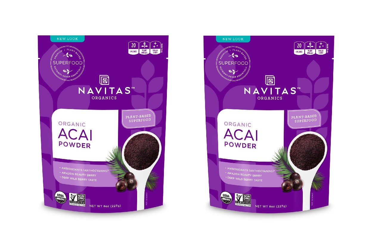 「お得な2袋書き割り」Navitas Organics社オーガニックアサイーパウダー（227 g）×2袋