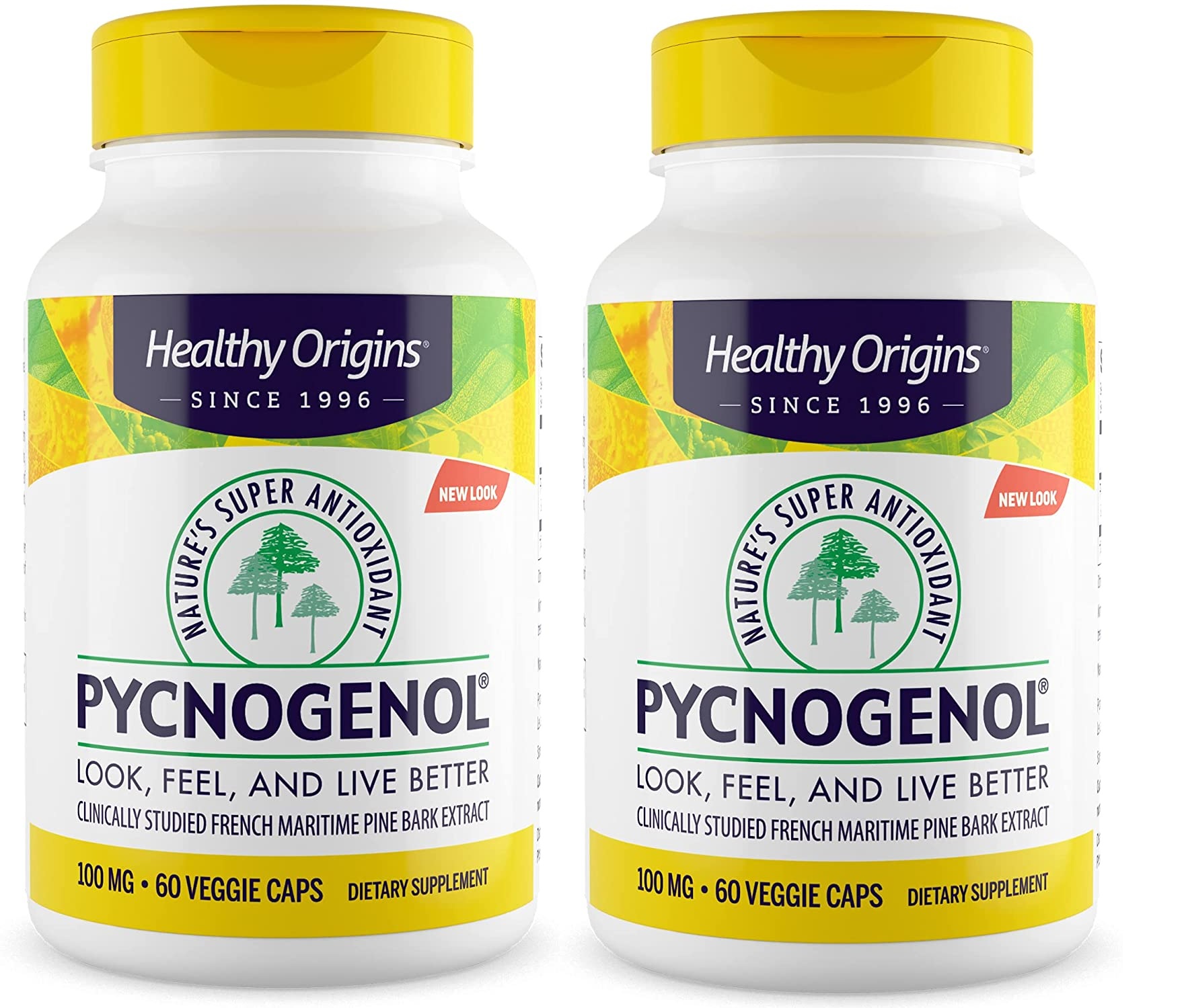 「お得な2本書き割り」  Healthy Origins社 ヘルシーオリジンズ ピクノジェノールサプリメント 1粒あたり近所100瓱 組みあわせる60粒×2本Healthy Origins Pycnogenol (Nature\u0027s Super Antioxidant) 100 瓱, 60 Count-2bottle