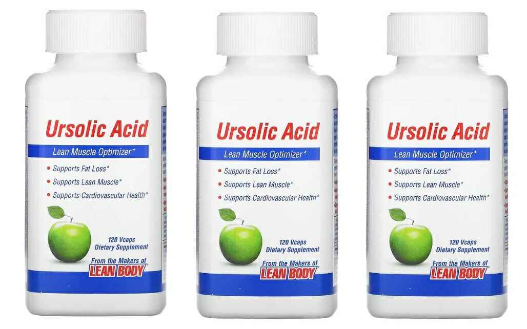 「お得な3個書き割り」Labrada Nutrition社ウルソール酸/Ursolic Acid(1粒あたり近所50瓱組みあわせる)加えること120粒×3本