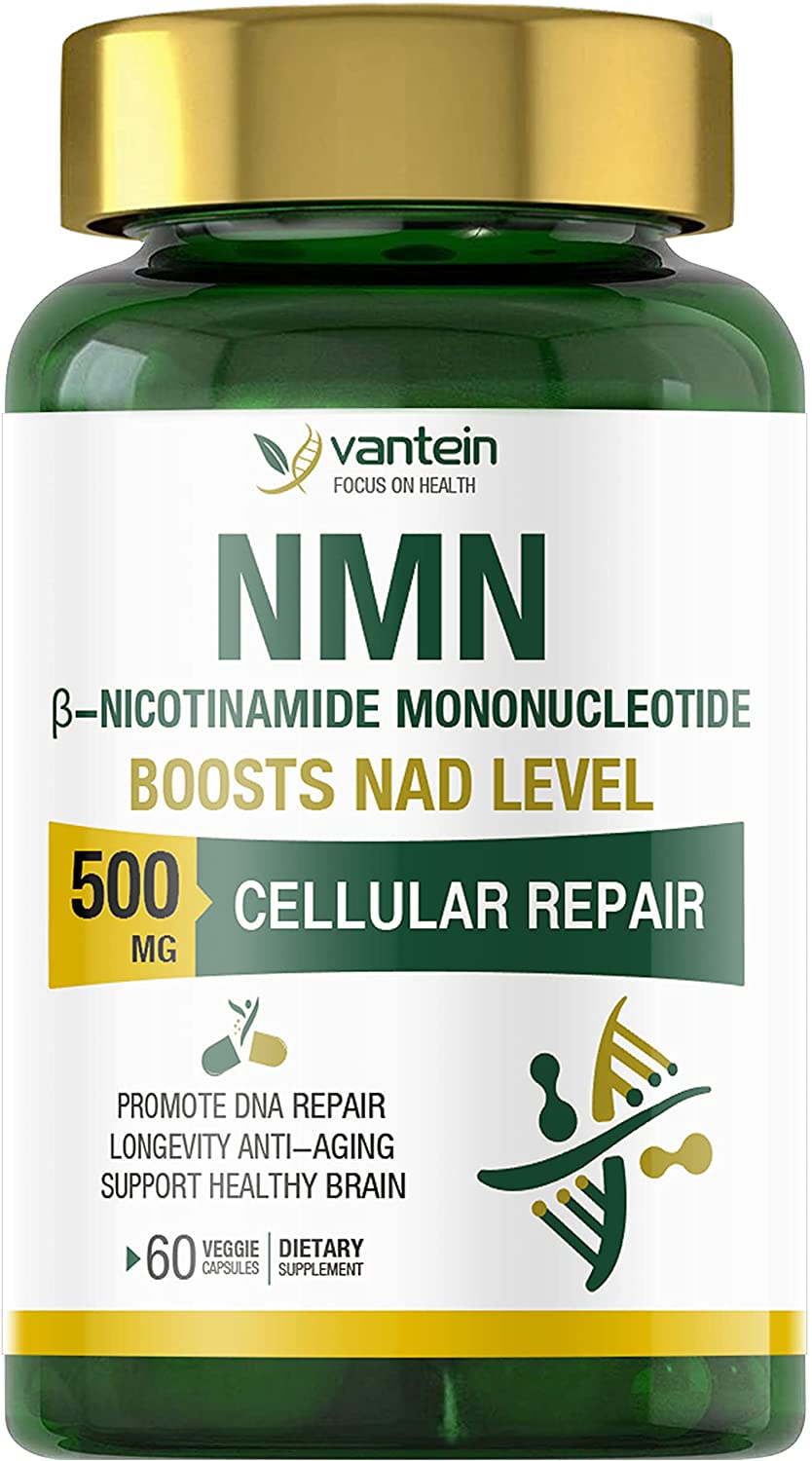 Vantein社NAD Booster NMNナイアシンアミド500瓱組みあわせる加えること60粒1本