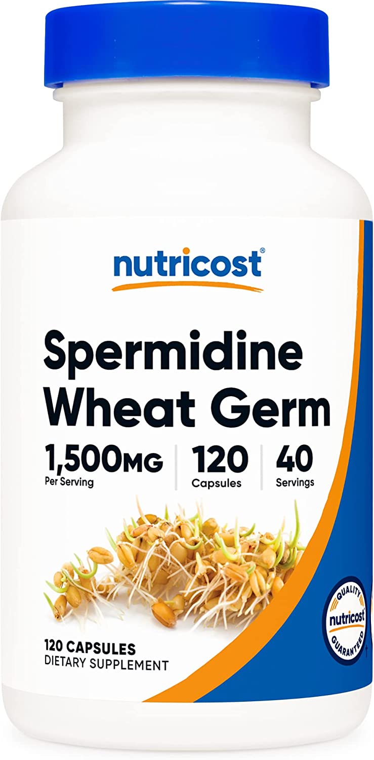 Nutricost 社つづり方ミジン ポリアミン spermidine 1粒あたり近所ビタミンＢ１1.6瓱/ジンク1瓱/ 5%のつづり方ミジン好いかげんにの唐きびはい芽抽き出し物 500瓱 組みあわせる加えること120粒入り口・入口唐きびはい芽抽出エキス