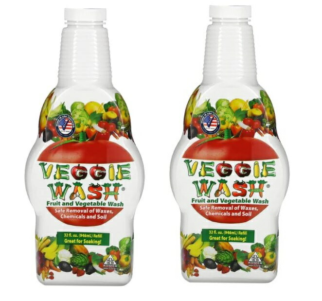 ■お得な2本セット■Citrus Magic社Veggie Wash（ベジウォッシュ）果物と野菜の洗剤946ml×2本