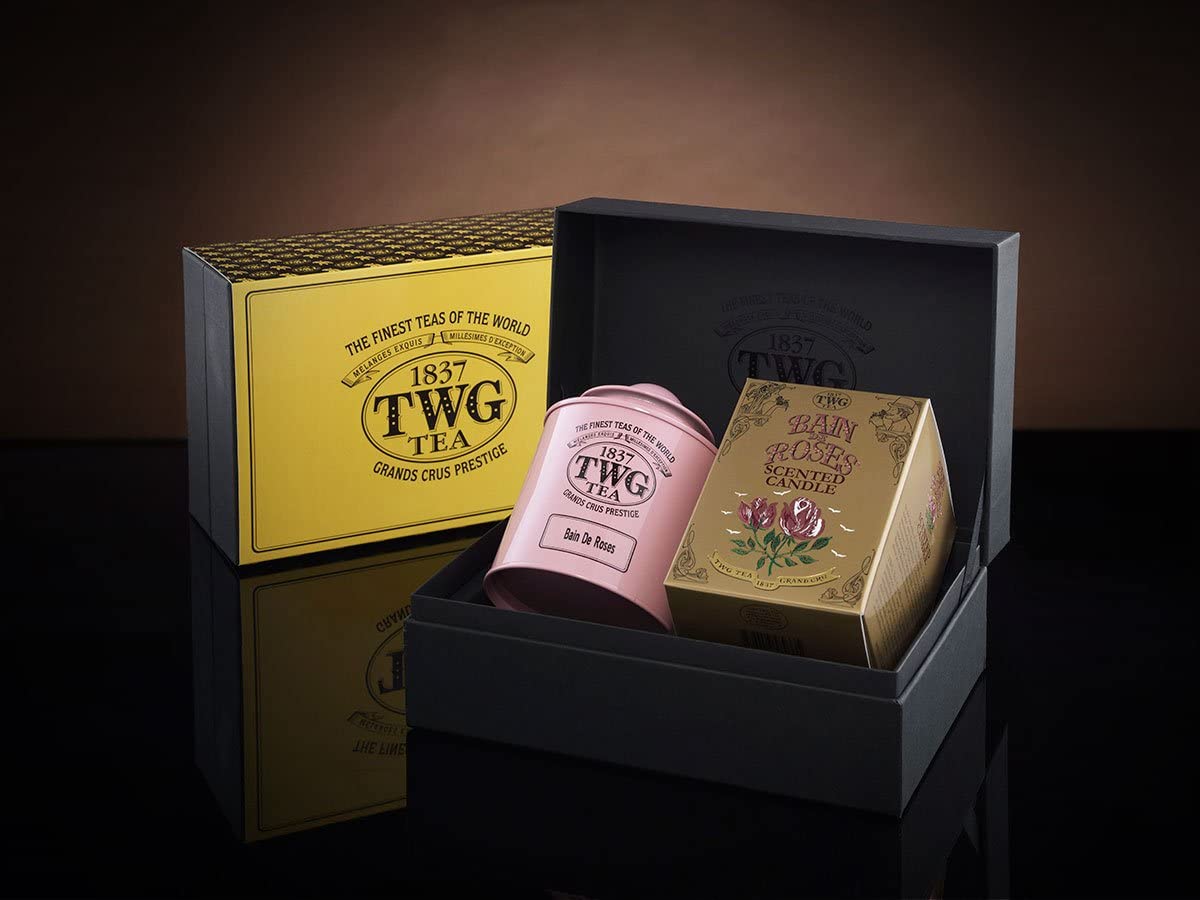 「ギフト包装」シンガポールの高級紅茶 TWGシリーズ Rosebud Tea Set ローズバッドティーセット ■リボン ティーダブルジー ティーダブリュージー ティー｜Hinako