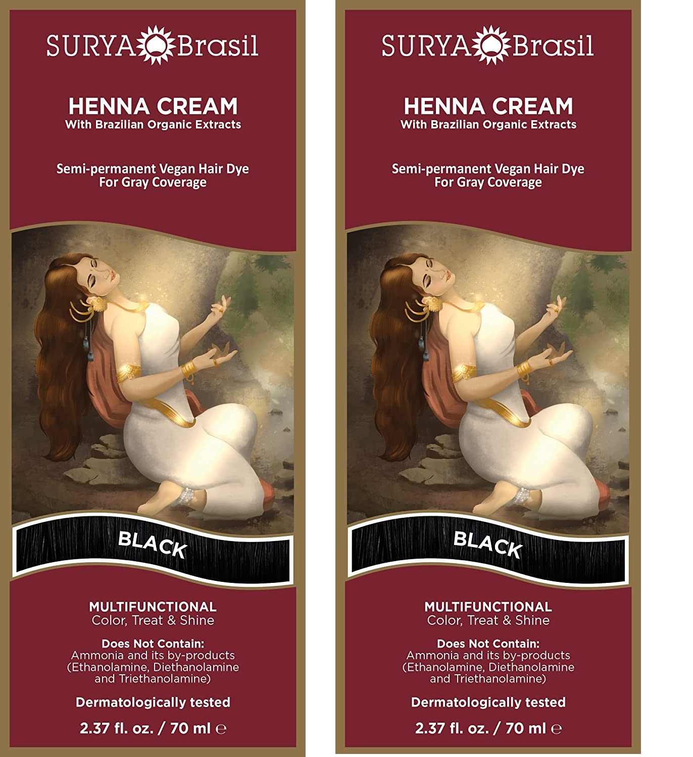 スーリヤブラジル　ヘナクリーム　70ml×2 ページ 1 - レビュー - Surya Brasil（スーリヤブラジル）, ヘナ