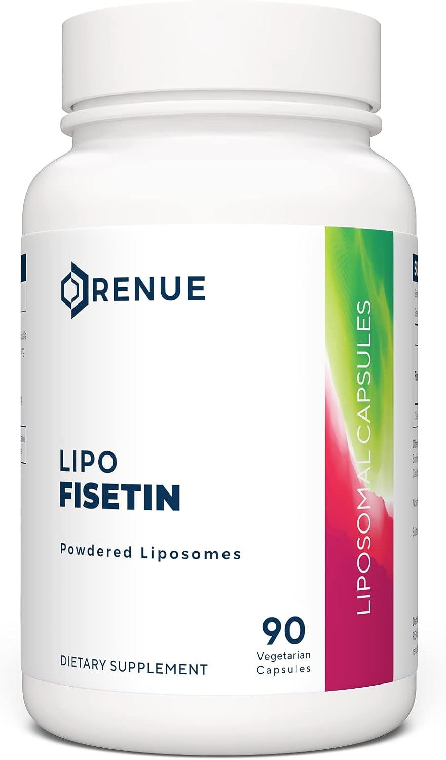 RENUE 社 リポソーム フィセチン 加えること 1粒あたり近所150瓱  90粒入り口・入口RENUE Liposomal Fisetin Senolytic Supplement 150 瓱 - Bioavailable Formula for Increased Absorption  90