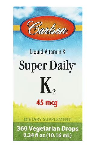 CARLSON社 流動物ヴィタミンK2メナテトレノン 1回分(2滴)45μg練り合わせる 10.16 ml入り口・入口(360滴/180回分)加えること Carlson, Liquid Vitamin K, Super Daily K2, 0.34 fl 薬局衡オンス (10.16 ml)