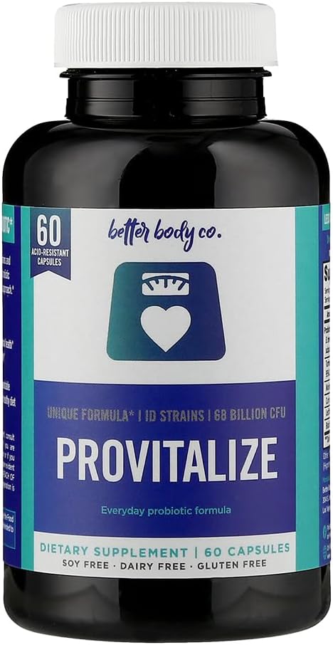 Better Body Co. Provitalize Natural Probiotic & Weight Management 60粒 Provitalize大人の女性にお勧め・乳酸菌68億個含むマルチサプリメント60粒