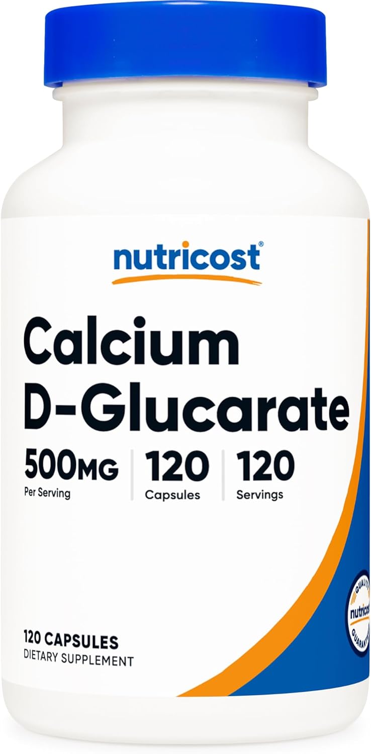 Nutricost社 D-グルコン酸カルシウム, 120植物由来カプセル サプリメント 1粒あたり500mg配合