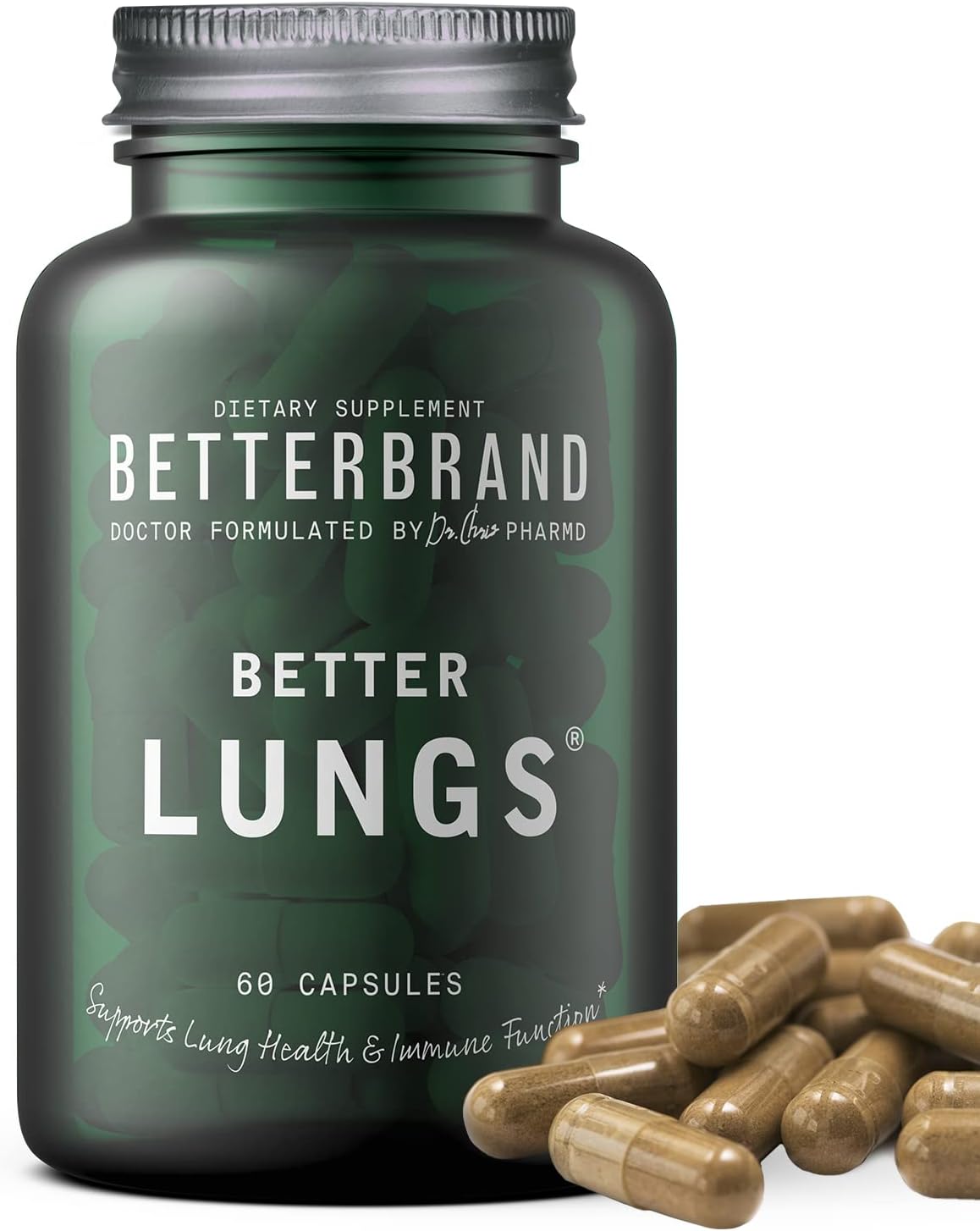 Betterbrand BetterLungs社 肺の健康 アレルギー サプリメント60粒 1本 おおよそ30日分