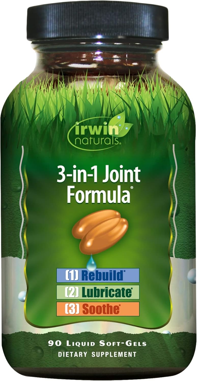 IRWIN NATURALS社　3-in-1 ジョイントフォーミュラ 90ソフトジェルカプセル サプリメント 1本