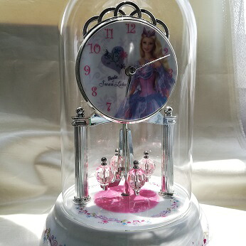 バービー　白鳥の湖　Anniversary 陶器時計　バレエ雑貨　プレゼント　　Barbie　時計　バレリーナ時計バレリーナ雑貨 インテリア　可愛い雑貨｜cadeaux de coppelia 12,194円