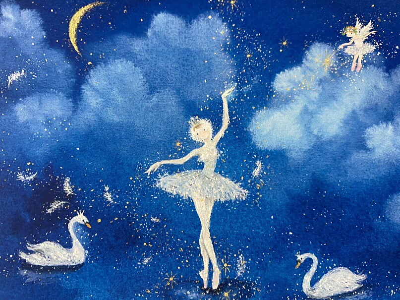 楽天市場 Maya ポストカード 白鳥の湖 横山真弥 バレリーナイラスト ポストカード グリーティング バレエ雑貨 バレリーナ雑貨 インテリ雑貨 Cadeaux De Coppelia