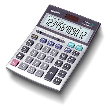 【中古】カシオ 本格実務電卓 12桁 グリーン購入法適合 デスクタイプ DS-12WT-N