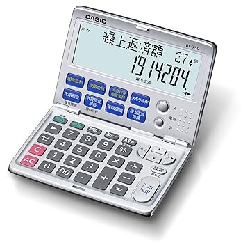 【中古】カシオ 金融電卓 繰上返済・借換計算対応 折りたたみ手帳タイプ BF-750-N