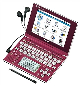 【中古】シャープ Brain Wタッチパネル対応 カラー電子辞書 PW-AC900-R ボルドーレッド 100コンテンツ収録 5型高精細カラー液晶 テキストメモ機能搭載