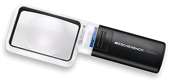 【中古】【39shop】ESCHENBACHエッシェンバッハ★LEDワイドライトルーペ 3.5倍 50×75mm 1511-3(非常に良い)|ドリエム店
