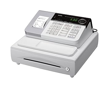 【中古】カシオ レジスター 8部門 小型ドロア SE-S30-WE ホワイト