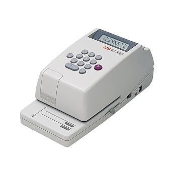 【中古】【39shop】マックス★電子チェックライタ 8桁 コードレスタイプ EC-310C（良い）｜ドリエム店