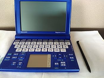 【中古】シャープ Papyrus 電子辞書 PW-GT570-A ブルー 学習モデル 72コンテンツ 4言語日・英・中・韓対応手書きパッド Wバックライト付高精細5.5型HVGA