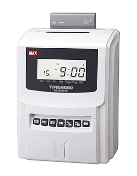 【中古】マックス マイコンリンクタイムレコーダ タイムロボ 50人合算 電磁波時辰儀積み上げる ER-201S2/マイコン