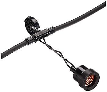 【中古】長谷川製作所 CCB5M-L10-P0.5 提灯コード防水タイプ 10灯 0.5m間隔 ブラック