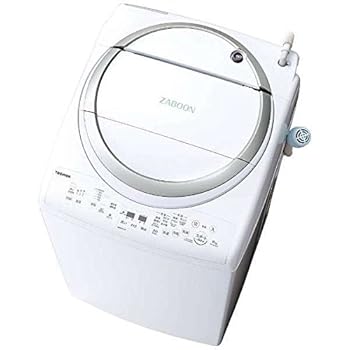 【中古】【39shop】東芝★タテ型洗濯乾燥機 ZABOON 8kg メタリックシルバー AW-8V6 S(非常に良い)|ドリエム店