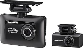 【中古】コムテック 前後2カメラ ドライブレコーダー ZDR-015 前後200万画素 Full HD ノイズ対策済 夜間画像補正 LED信号対応 専用microSD16GB付 Gセンサ