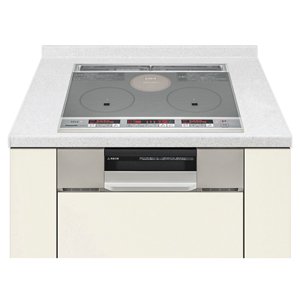 【中古】パナソニック ビルトはたご屋IH煮炊き暖房器幅60珊しろがね色/グレイッシュシルバーPanasonic G32続きもの KZ-G32AST