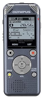 【中古】OLYMPUS ICレコーダー VoiceTrek 4GB リニアPCM対応 FMチューナー付 GRY グレー WS-805 7,004円