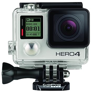 【中古】国内定まり品 GoPro ウェアラブルカメラ HERO4 しろがね色～版 冒険 2.7K30/1080p60 CHDHY-401-JP
